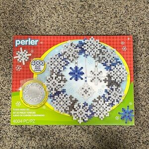 Perler Beads Snowflake Wreath
